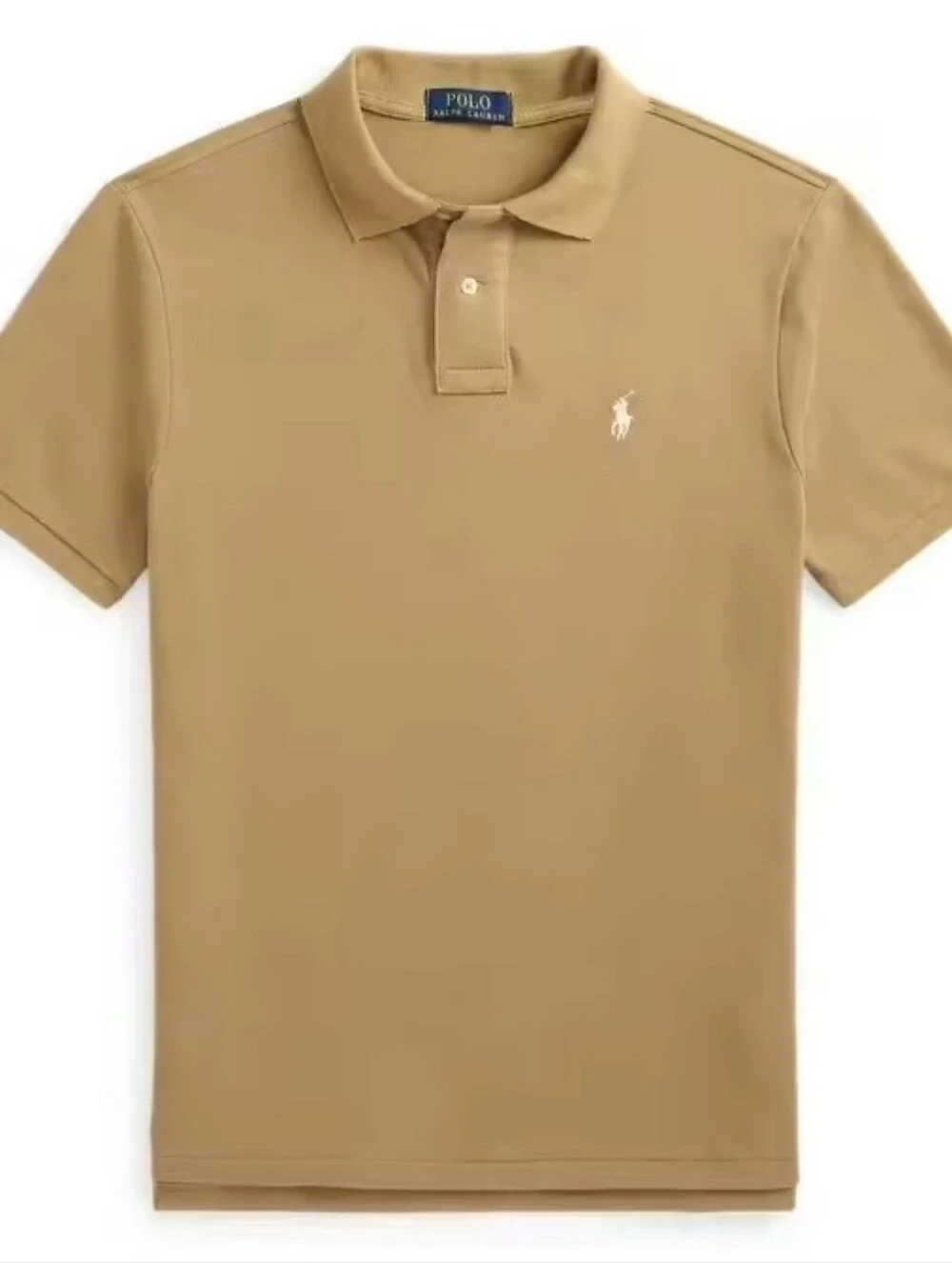 BRAND NEW Men's Polo by Ralph Lauren Khaki/Tan Short Sleeve Shirt